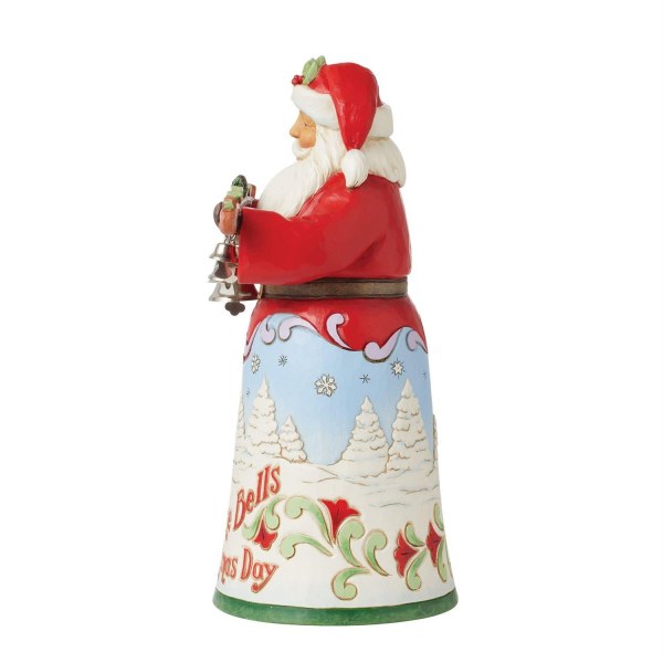 Figurine Père Noël Heard The Bells - JIM SHORE HEARTWOOD CREEK