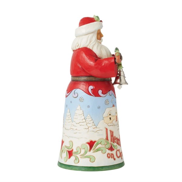 Figurine Père Noël Heard The Bells - JIM SHORE HEARTWOOD CREEK