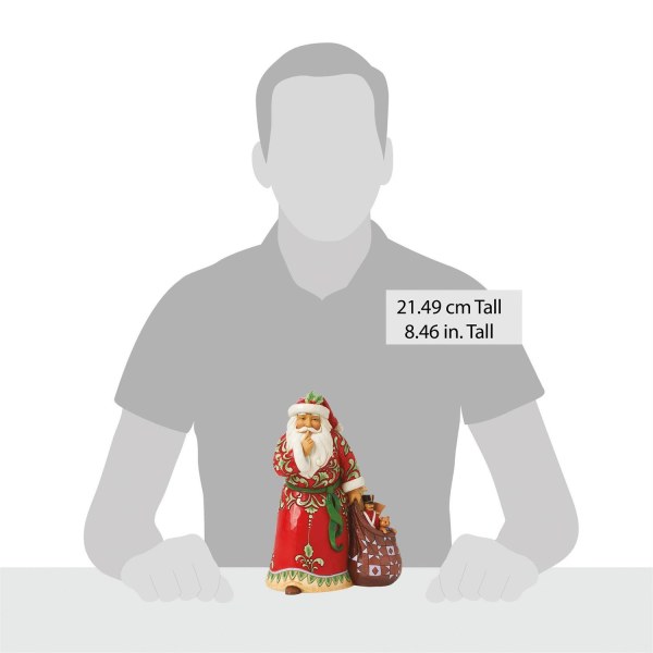 Figurine Père Noël "Chut" - JIM SHORE HEARTWOOD CREEK