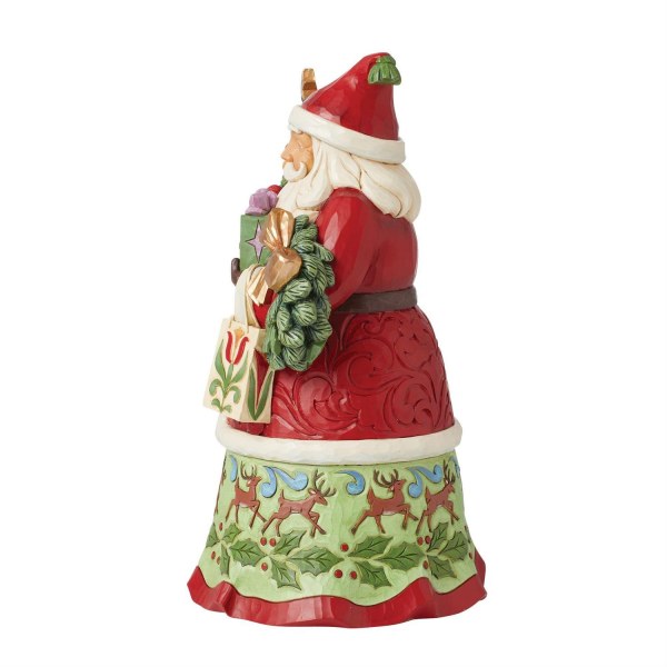 Figurine Père Noël sacs cadeaux - JIM SHORE HEARTWOOD CREEK