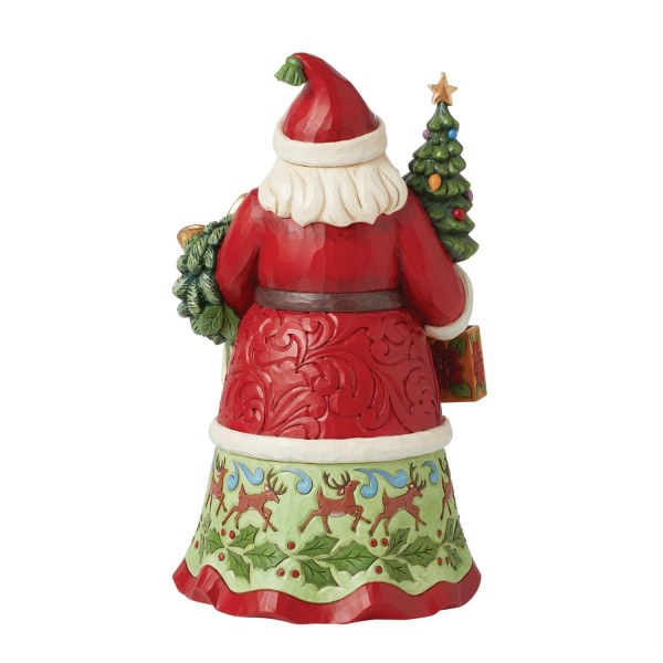 Figurine Père Noël sacs cadeaux - JIM SHORE HEARTWOOD CREEK