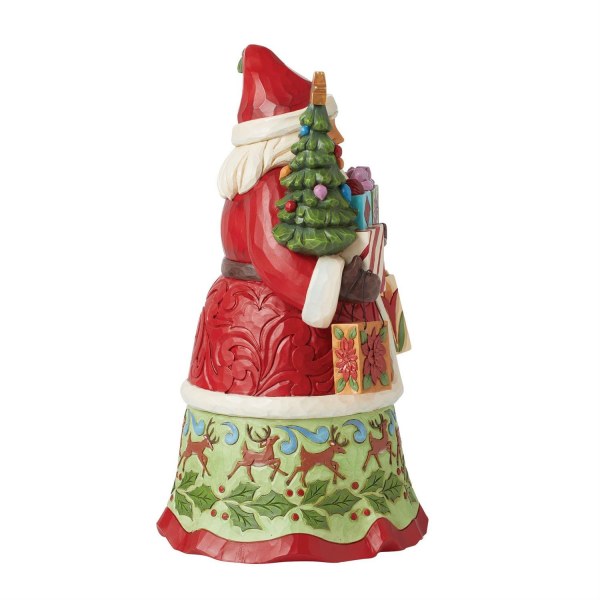 Figurine Père Noël sacs cadeaux - JIM SHORE HEARTWOOD CREEK