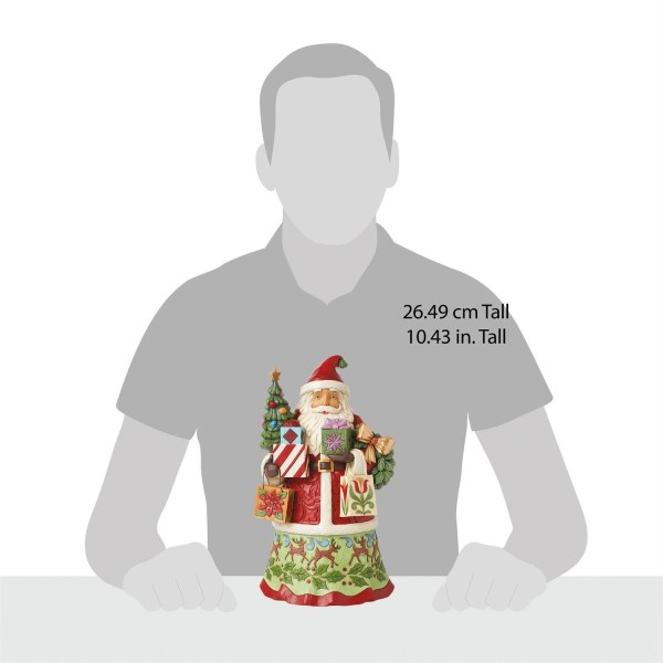 Figurine Père Noël sacs cadeaux - JIM SHORE HEARTWOOD CREEK