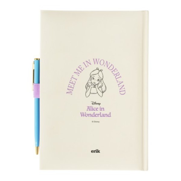 CARNET A5 PREMIUM AVEC STYLO - DISNEY ALICE AU PAYS DES MERVEILLES