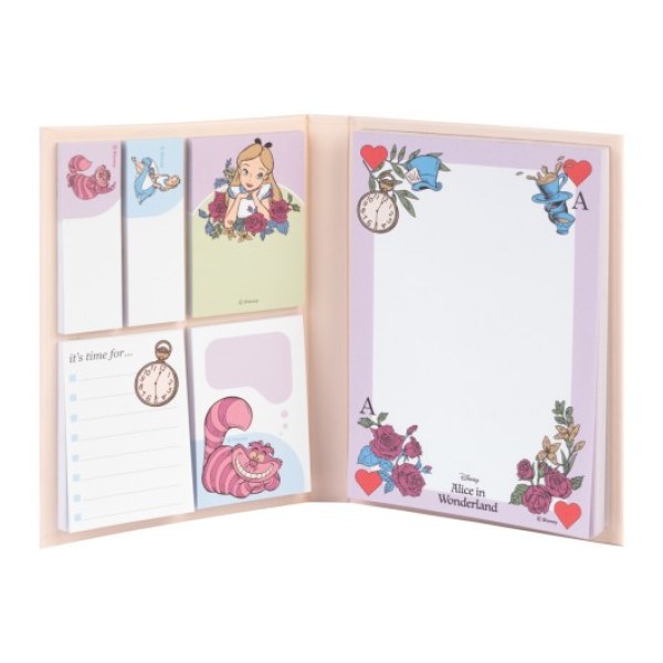 BLOC DE NOTES ADHÉSIVES - DISNEY ALICE AU PAYS DES MERVEILLES