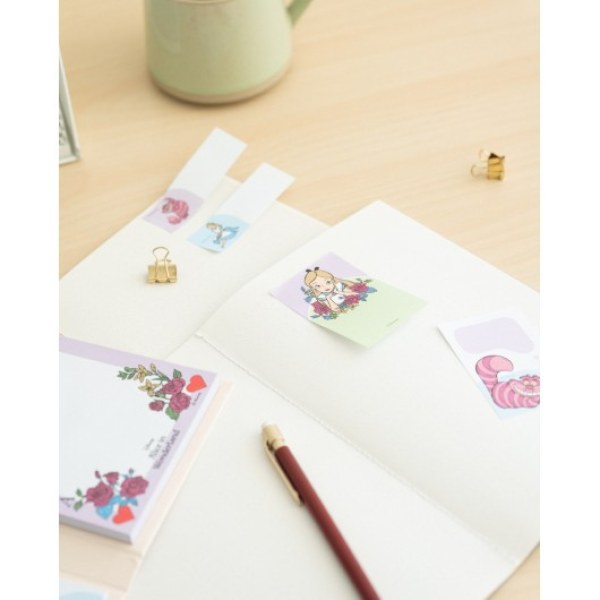 BLOC DE NOTES ADHÉSIVES - DISNEY ALICE AU PAYS DES MERVEILLES