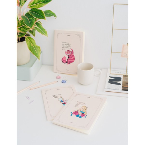 PACK 3 CARNETS A5 - DISNEY ALICE AU PAYS DES MERVEILLES
