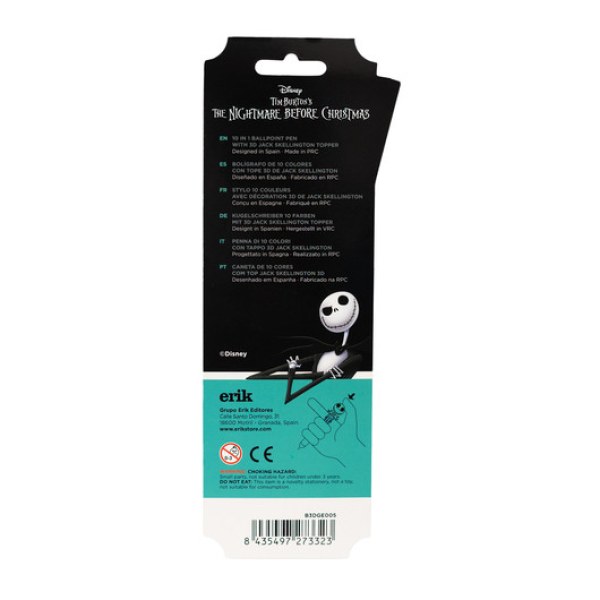 STYLO 3D 10 COULEURS - DISNEY JACK SKELLINGTON