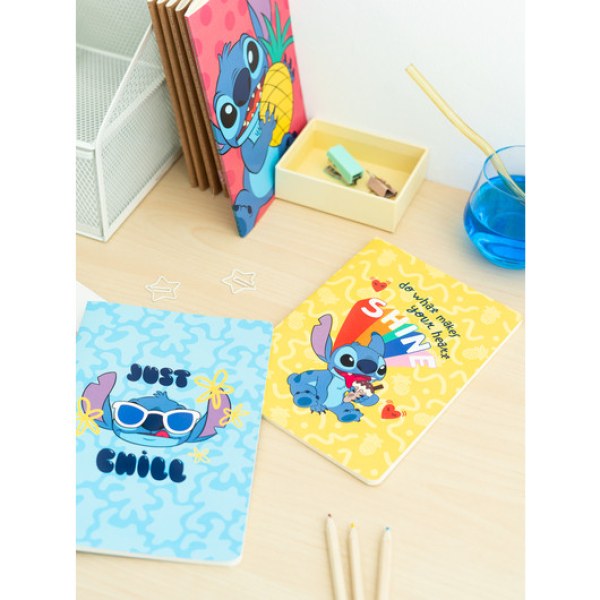 PACK 3 CARNETS A5 - DISNEY STITCH TROPICAL
