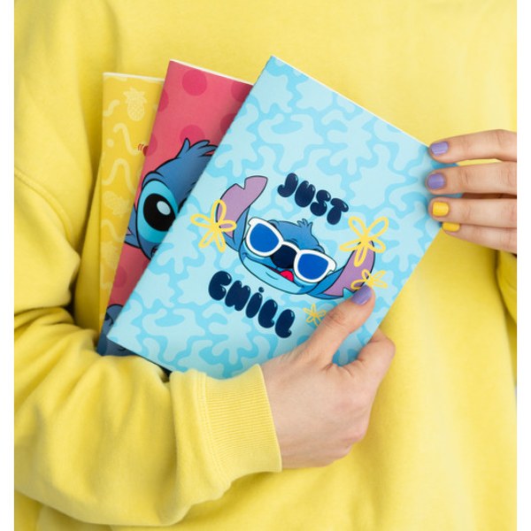 PACK 3 CARNETS A5 - DISNEY STITCH TROPICAL