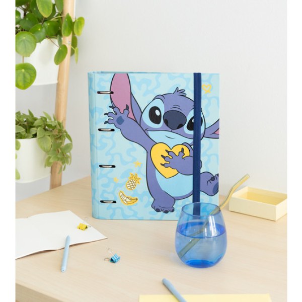 CLASSEUR 4 ANNEAUX PREMIUM - DISNEY STITCH TROPICAL