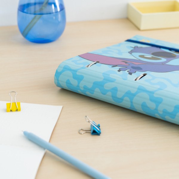CLASSEUR 4 ANNEAUX PREMIUM - DISNEY STITCH TROPICAL