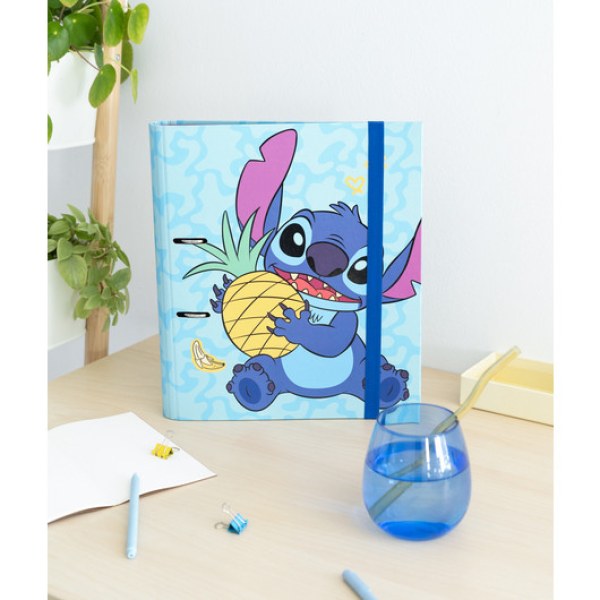 CLASSEUR 2 ANNEAUX PREMIUM - DISNEY STITCH TROPICAL