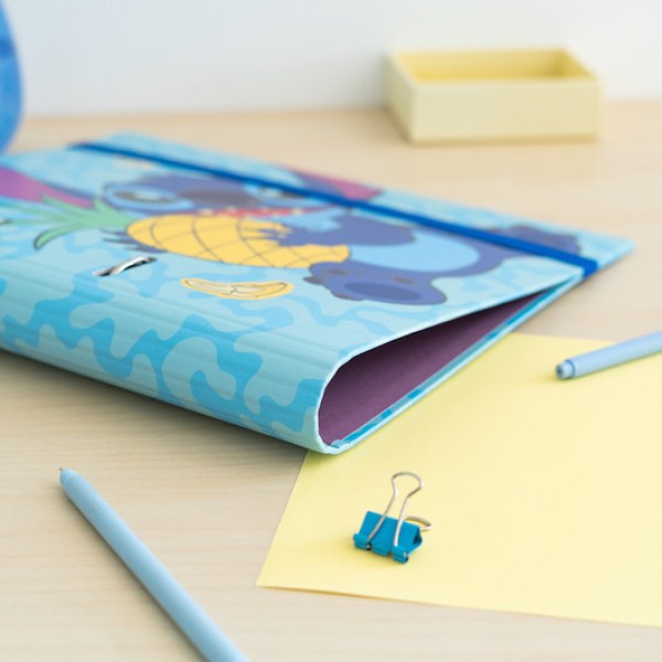 CLASSEUR 2 ANNEAUX PREMIUM - DISNEY STITCH TROPICAL
