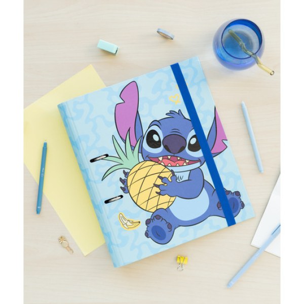 CLASSEUR 2 ANNEAUX PREMIUM - DISNEY STITCH TROPICAL