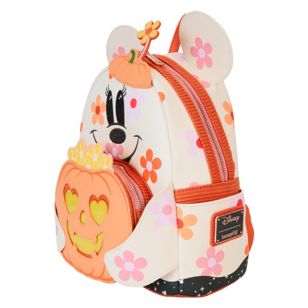 Mini sac à dos phosphorescent Minnie costume de fantôme fleuri - DISNEY LOUNGEFLY