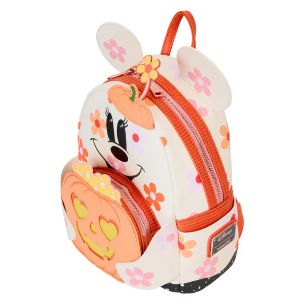 Mini sac à dos phosphorescent Minnie costume de fantôme fleuri - DISNEY LOUNGEFLY