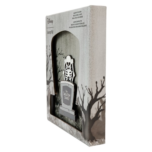 Pin's phosphorescent 95e anniversaire de The Skeleton Dance Coffret collector - DISNEY LOUNGEFLY