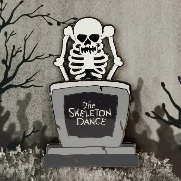 Pin's phosphorescent 95e anniversaire de The Skeleton Dance Coffret collector - DISNEY LOUNGEFLY