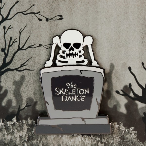 Pin's phosphorescent 95e anniversaire de The Skeleton Dance Coffret collector - DISNEY LOUNGEFLY