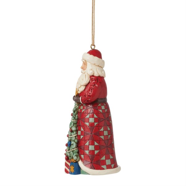Suspension Père Noël Sapin de Noël - JIM SHORE HEARTWOOD CREEK