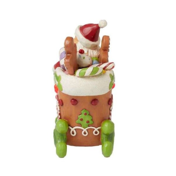 Figurine Père Noël Traîneau Pain d'épices Lumineux - JIM SHORE HEARTWOOD CREEK