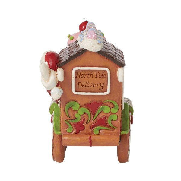 Figurine Père Noël Train Pain d'épices - JIM SHORE HEARTWOOD CREEK