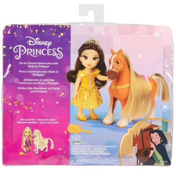 Poupées Belle + Philippe 15cm - Disney La Belle et la Bête