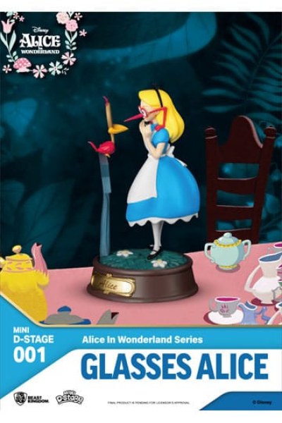 Alice avec des lunettes - Alice au pays des merveilles - Disney Mini D-Stage