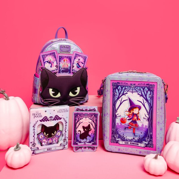 Mini sac à dos irisé Binx cartes de tarot Hocus Pocus - DISNEY LOUNGEFLY