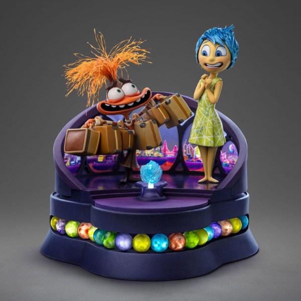 Vice-versa 2 Statuette 1/10 Art Scale Deluxe Joie et Anxiété 26 cm - Disney Pixar