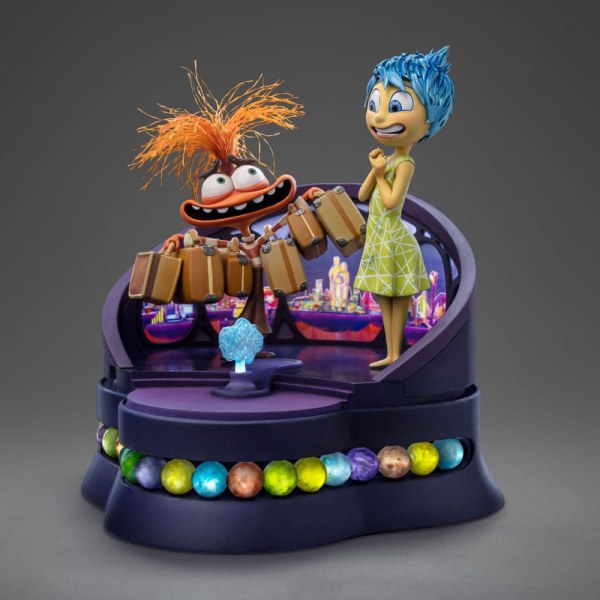 Vice-versa 2 Statuette 1/10 Art Scale Deluxe Joie et Anxiété 26 cm - Disney Pixar