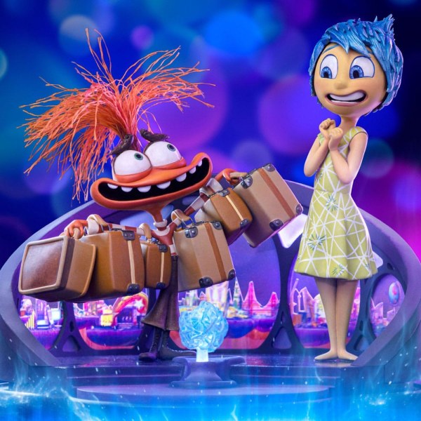 Vice-versa 2 Statuette 1/10 Art Scale Deluxe Joie et Anxiété 26 cm - Disney Pixar