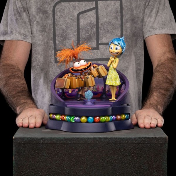 Vice-versa 2 Statuette 1/10 Art Scale Deluxe Joie et Anxiété 26 cm - Disney Pixar