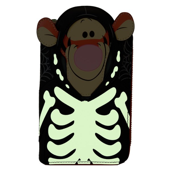 Portefeuille phosphorescent Tigrou costume de squelette Winnie L'ourson - DISNEY LOUNGEFLY