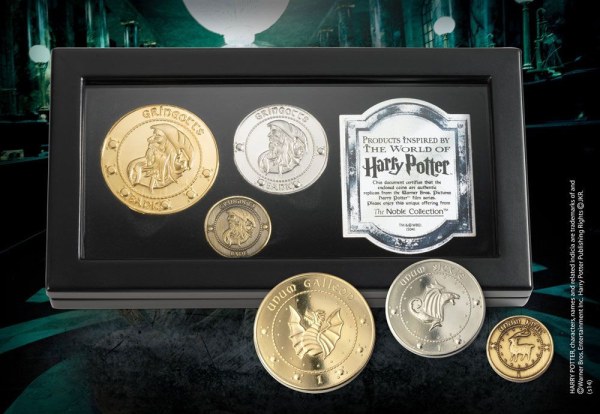 Pièces de monnaie des Gobelins de Gringotts - Harry Potter