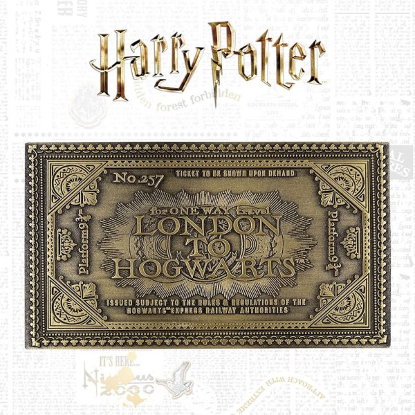 Billet de train Poudlard en édition limitée - Harry Potter
