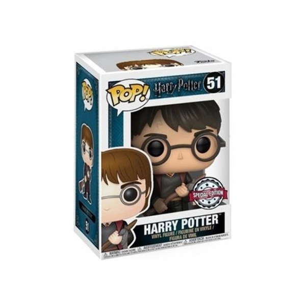 FUNKO POP! 51 Harry avec éclair de feu et plume en exclusivité - Harry Potter
