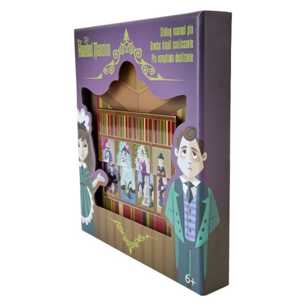 Pin's coffret collector portraits coulissants - DISNEY LOUNGEFLY Le Manoir Hanté