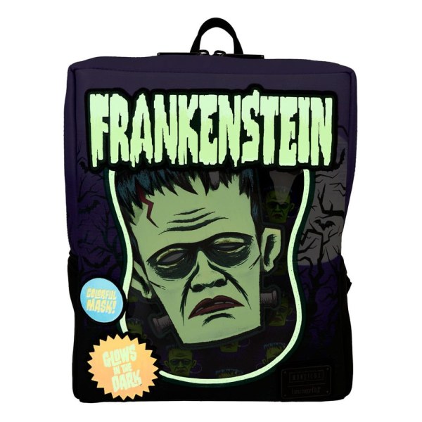 Mini sac à dos Frankenstein masque néon - Loungefly Universal Monsters