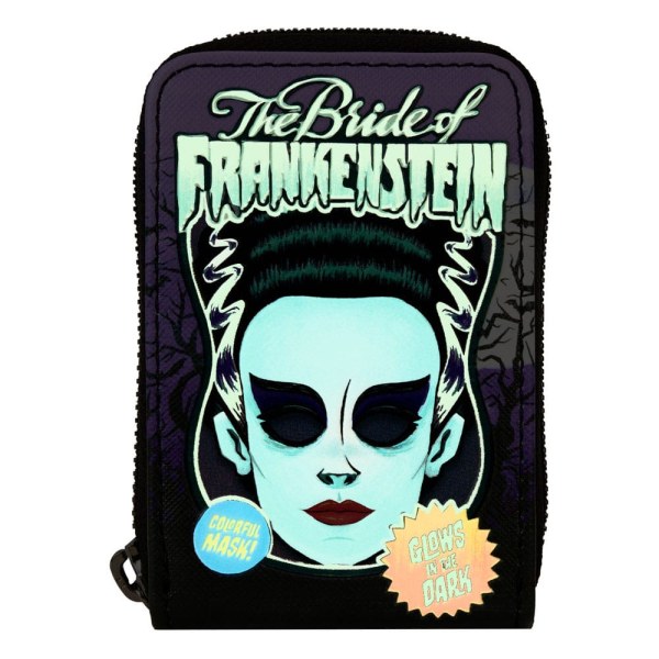 Portefeuille Epouse de Frankenstein masque néon - Loungefly Universal Monsters