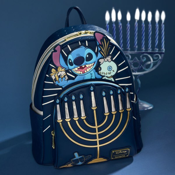 Mini sac à dos lumineux Stitch Hanukkah Menorah - DISNEY LOUNGEFLY