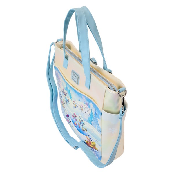Tote bag convertible sac à dos Mickey & Friends Winter Wonderland Scene - DISNEY LOUNGEFLY
