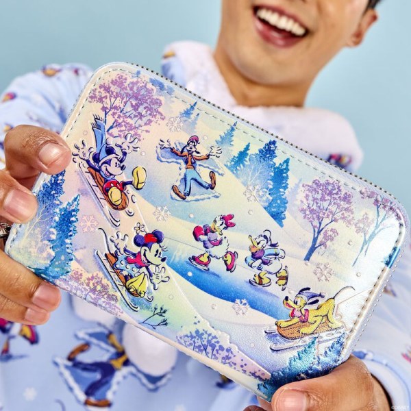 Portefeuille Mickey & Friends Winter Wonderland Scene - DISNEY LOUNGEFLY
