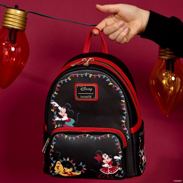 Mini sac à dos lumineux Mickey & Friends décorations lumineuses de Noël - DISNEY LOUNGEFLY