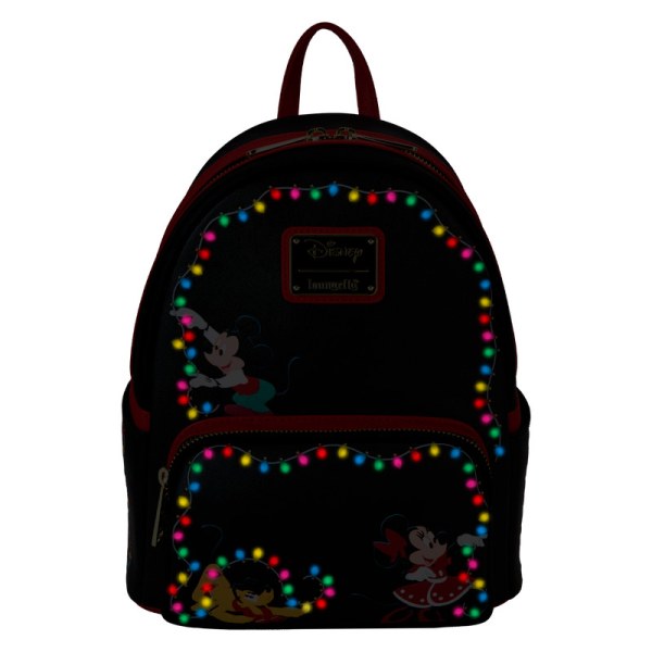Mini sac à dos lumineux Mickey & Friends décorations lumineuses de Noël - DISNEY LOUNGEFLY