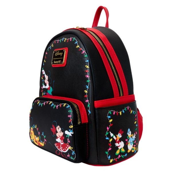 Mini sac à dos lumineux Mickey & Friends décorations lumineuses de Noël - DISNEY LOUNGEFLY