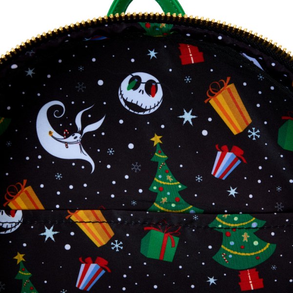 Mini sac à dos phosphorescent carrousel de cannes à sucre - DISNEY LOUNGEFLY L'étrange Noël de Monsieur Jack