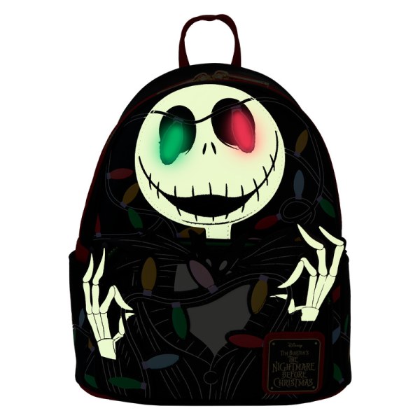 Mini sac à dos phosphorescent Jack guirlande lumineuse - DISNEY LOUNGEFLY L'étrange Noël de Monsieur Jack Jack
