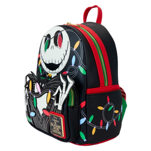 Mini sac à dos phosphorescent Jack guirlande lumineuse - DISNEY LOUNGEFLY L'étrange Noël de Monsieur Jack Jack